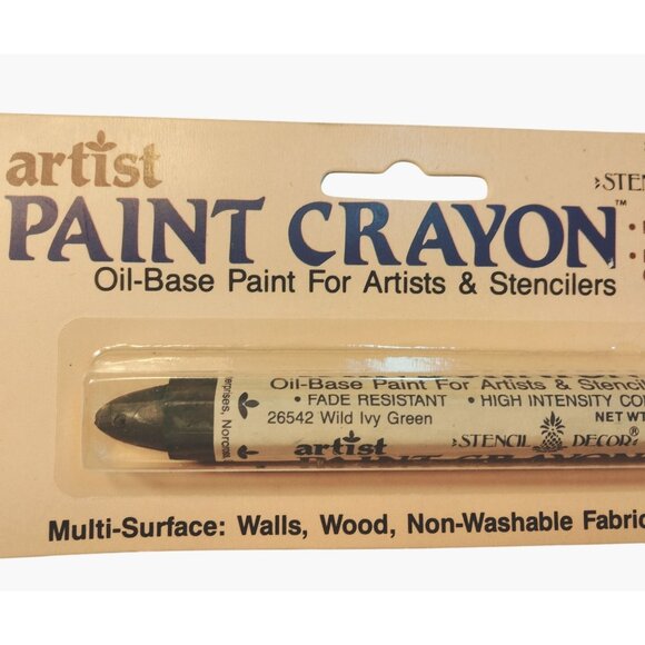 Artist Paint Crayon wild Ivy Green Oil Base Artist Stenciler 26542 - Picture 3 of 7